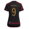 Virallinen Fanipaita Saksa Timo Werner 9 Vieraspelipaita MM-Kisat 2022 - Naisten